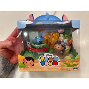 Disney Tsum Tsum Stitch Lilo Play Set Figures Jakks Pacific New